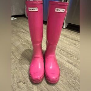 Genuine pink Hunter boots - 7 in women